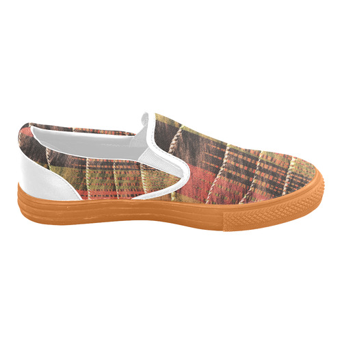Batik Maharani #6 Vertical - Jera Nour Slip-on Canvas Shoes for Men/Large Size (Model 019)