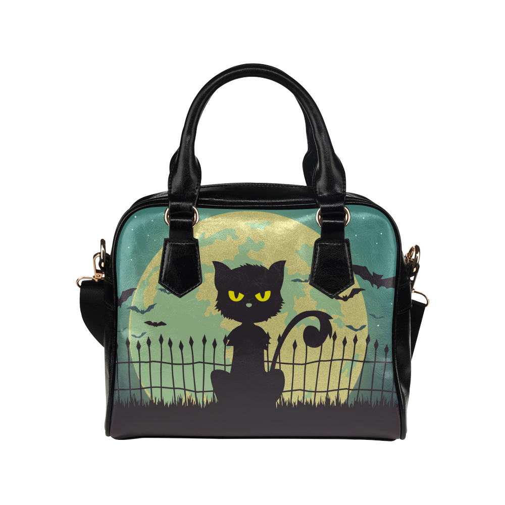 cute cat Shoulder Handbag (Model 1634)