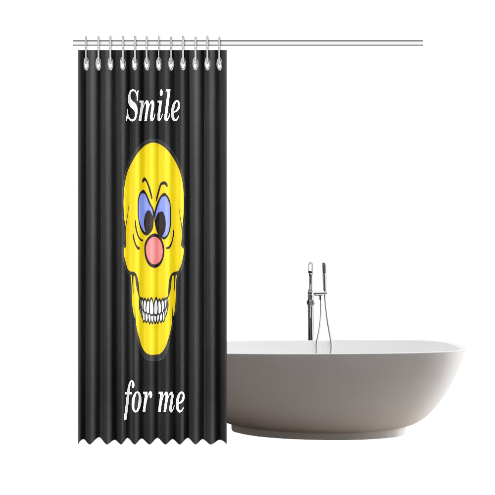 Smart Skully by Popart Lover Shower Curtain 72"x84"