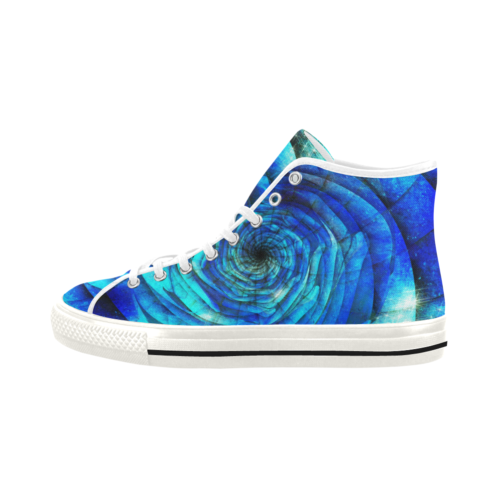 Galaxy Wormhole Spiral 3D - Jera Nour Vancouver H Men's Canvas Shoes (1013-1)