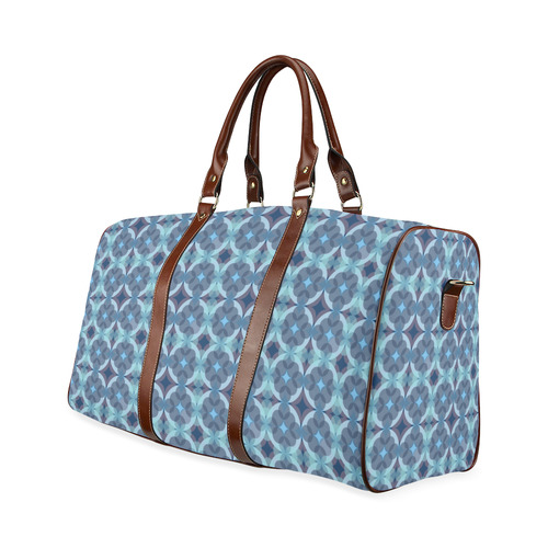 Sapphire Kaleidoscope Pattern Waterproof Travel Bag/Large (Model 1639)