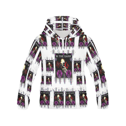 In The Dark 2 All Over Print Hoodie for Women (USA Size) (Model H13)