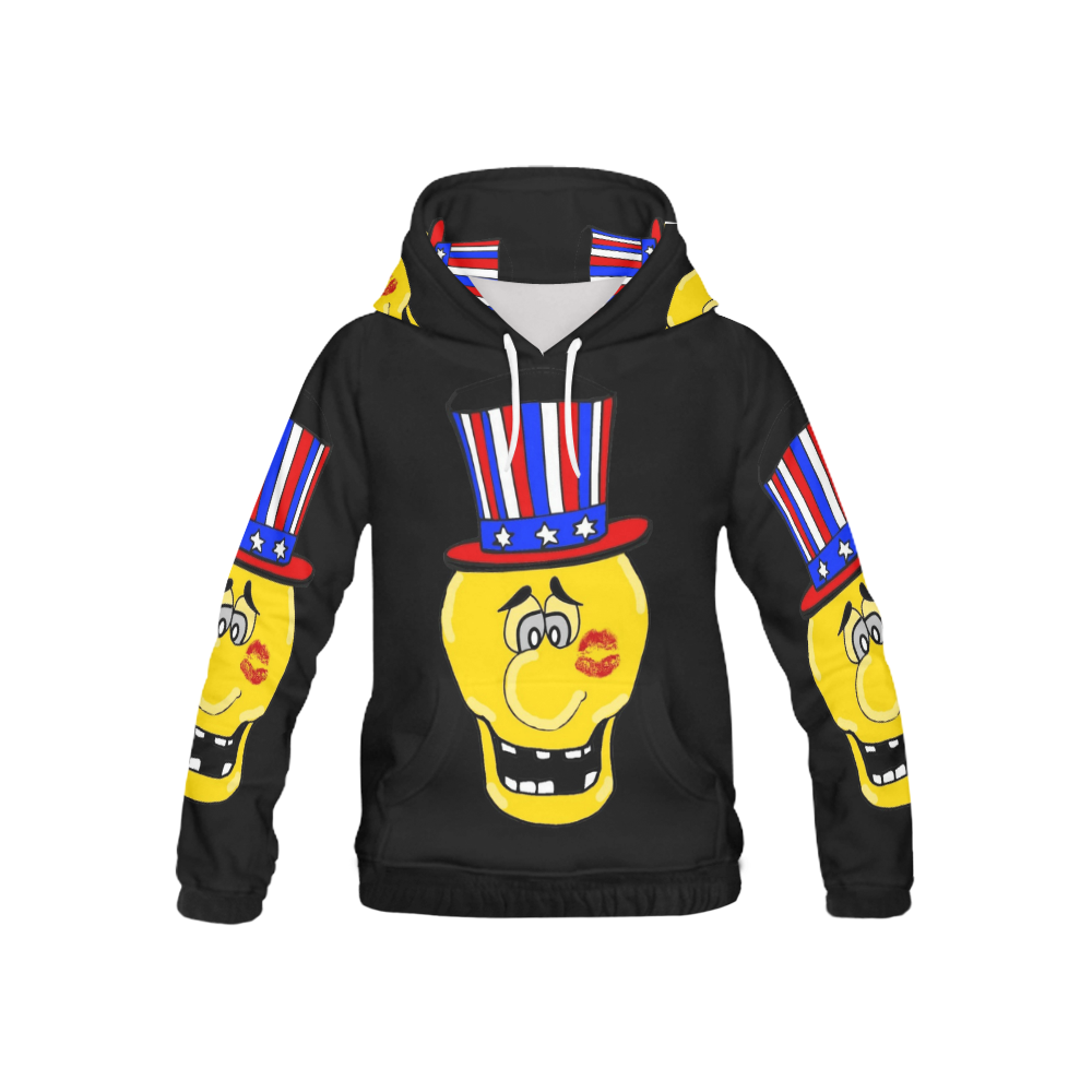 American Skully by Popart Lover All Over Print Hoodie for Kid (USA Size) (Model H13)