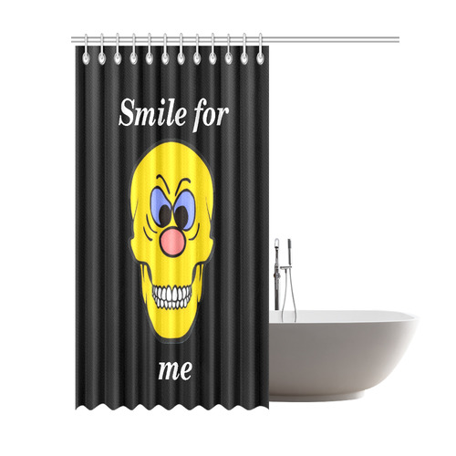 Smart Skully by Popart Lover Shower Curtain 69"x84"