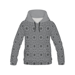 Sharkskin Lace All Over Print Hoodie for Women (USA Size) (Model H13)