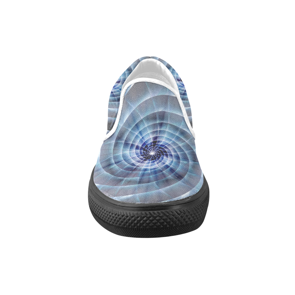 Spiral Eye 3D - Jera Nour Slip-on Canvas Shoes for Men/Large Size (Model 019)