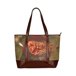 Awesome, creepy flyings skulls Tote Handbag (Model 1642)