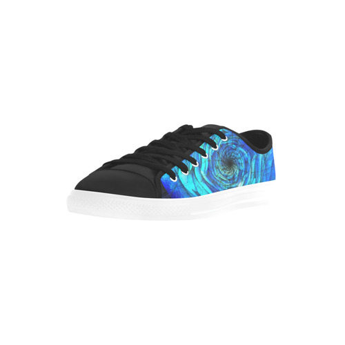 Galaxy Wormhole Spiral 3D - Jera Nour Microfiber Leather Men's Shoes/Large Size (Model 031)