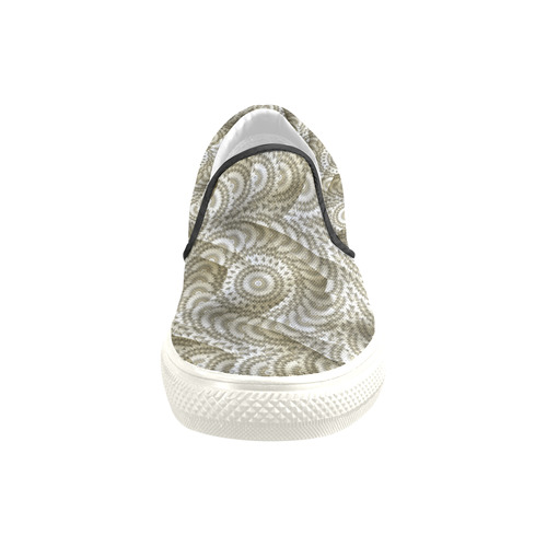 Batik Maharani #4A - Jera Nour Men's Slip-on Canvas Shoes (Model 019)