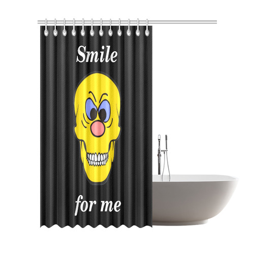 Smart Skully by Popart Lover Shower Curtain 72"x84"