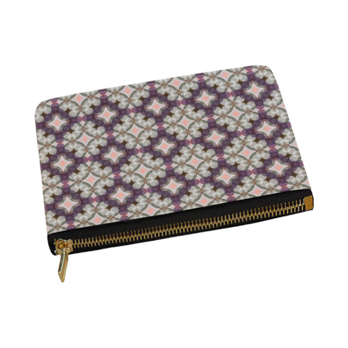 Violet Kaleidoscope Pattern Carry-All Pouch 12.5''x8.5''