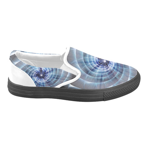 Spiral Eye 3D - Jera Nour Slip-on Canvas Shoes for Men/Large Size (Model 019)