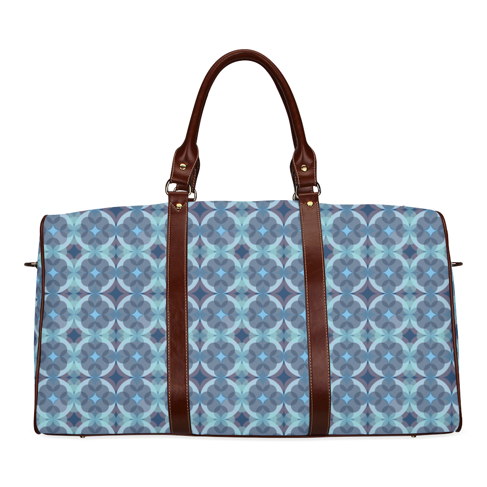 Sapphire Kaleidoscope Pattern Waterproof Travel Bag/Large (Model 1639)