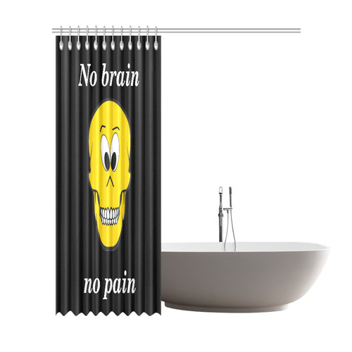 Fun Skully by Popart Lover Shower Curtain 72"x84"