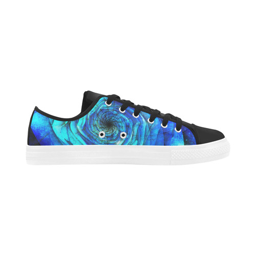 Galaxy Wormhole Spiral 3D - Jera Nour Aquila Microfiber Leather Men's Shoes (Model 031)