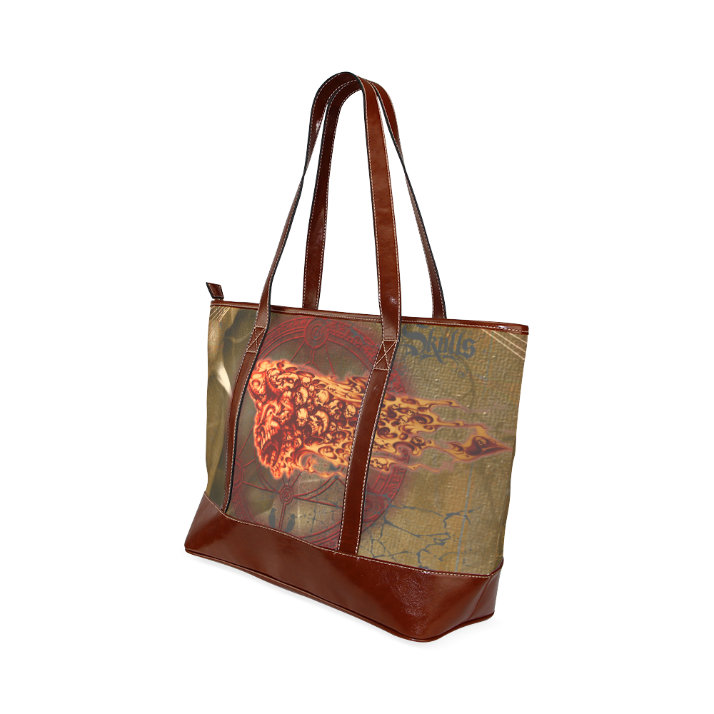 Awesome, creepy flyings skulls Tote Handbag (Model 1642)