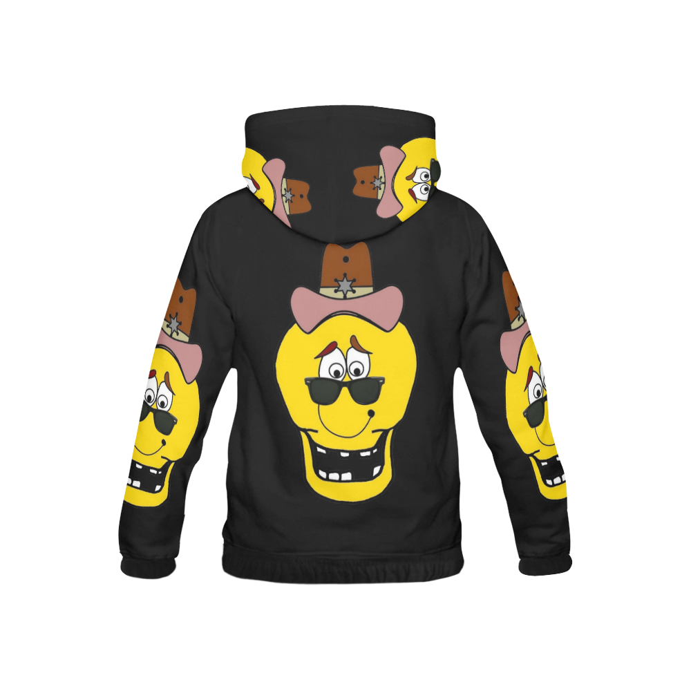 A Western Skully by Popart Lover All Over Print Hoodie for Kid (USA Size) (Model H13)