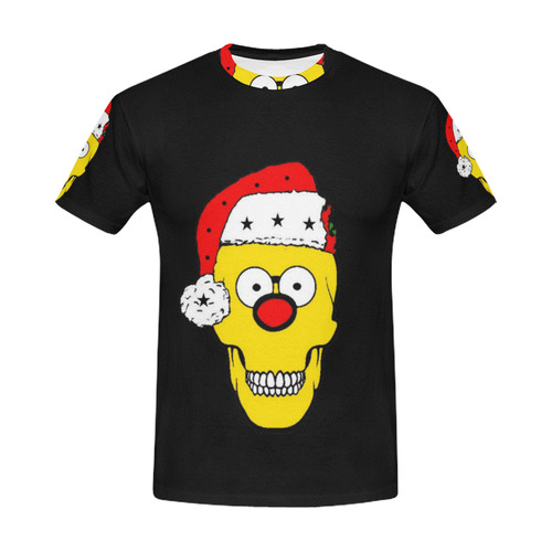 Christmas Skully by Popart Lover All Over Print T-Shirt for Men (USA Size) (Model T40)