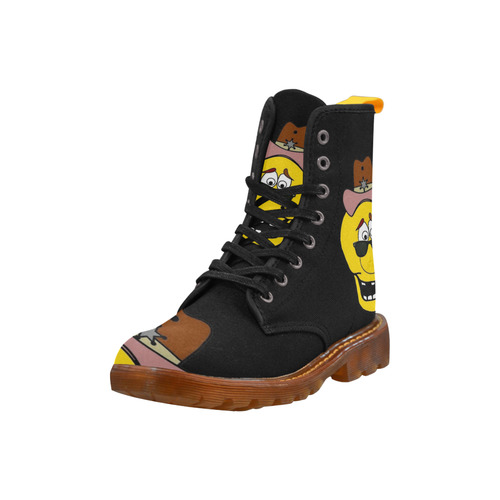 A Western Skully by Popart Lover Martin Boots For Women Model 1203H