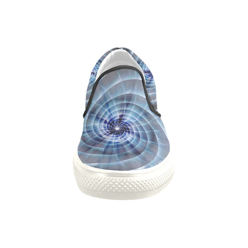 Spiral Eye 3D - Jera Nour Men's Slip-on Canvas Shoes (Model 019)