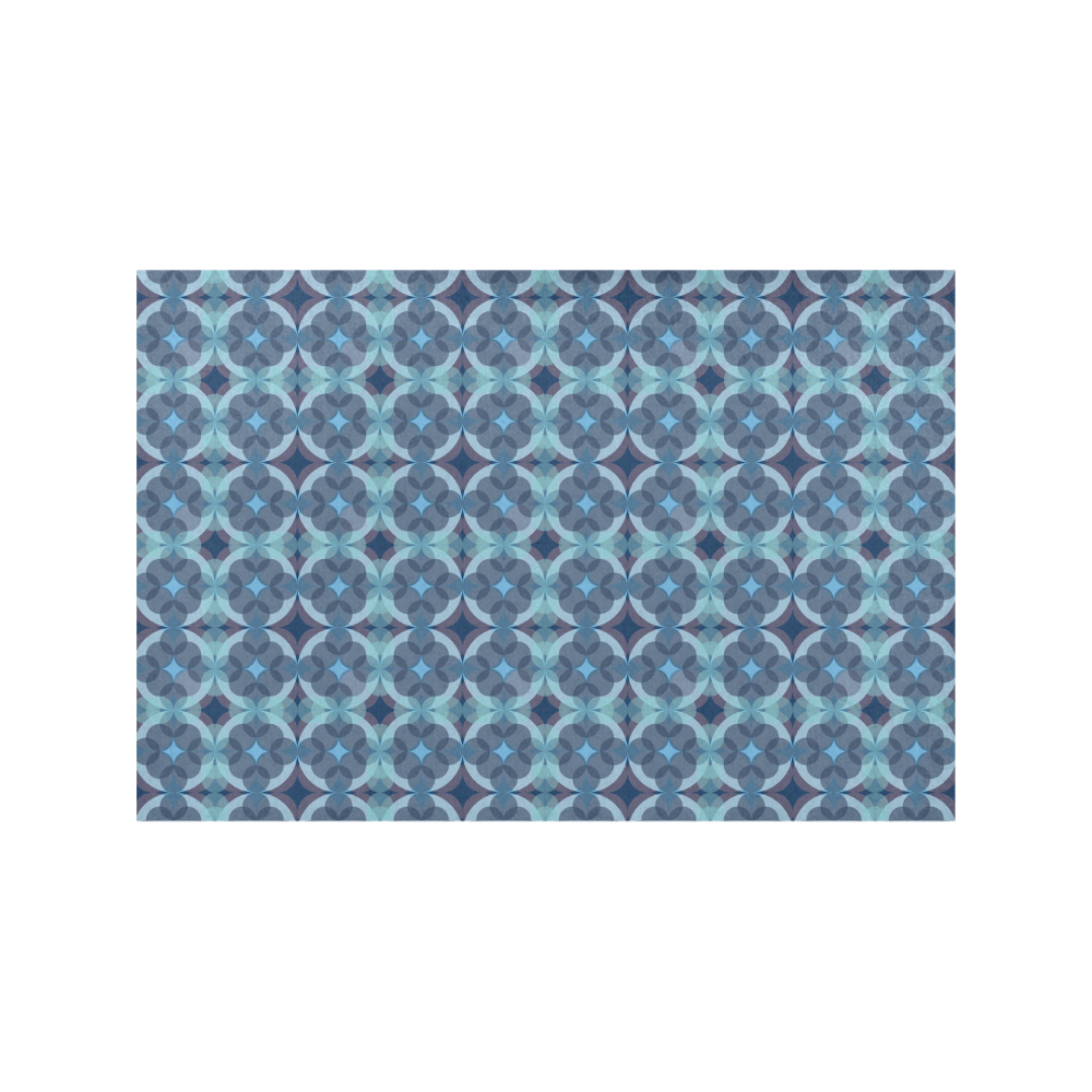 Sapphire Kaleidoscope Pattern Placemat 12’’ x 18’’ (Set of 2)