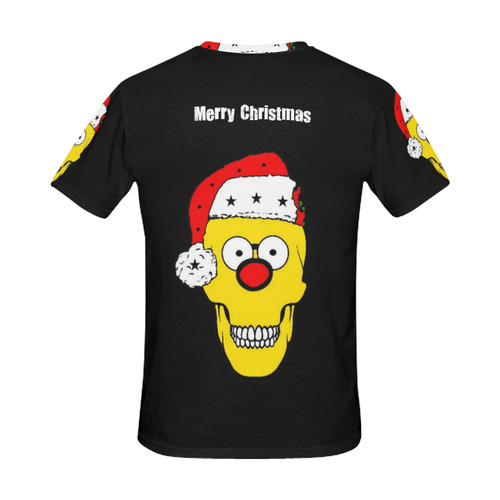 Christmas Skully by Popart Lover All Over Print T-Shirt for Men (USA Size) (Model T40)