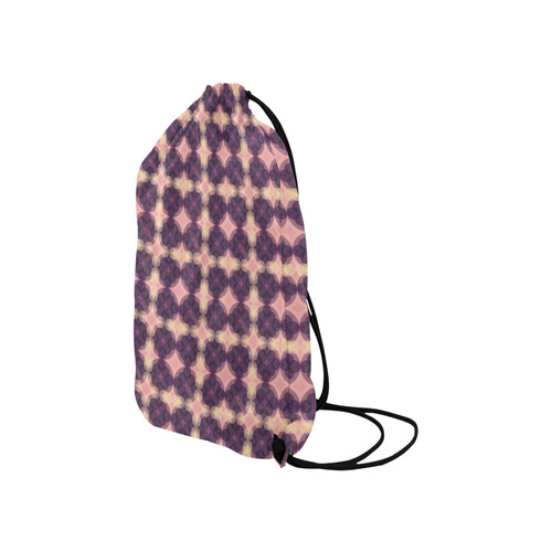 Purple Kaleidoscope Pattern Small Drawstring Bag Model 1604 (Twin Sides) 11"(W) * 17.7"(H)
