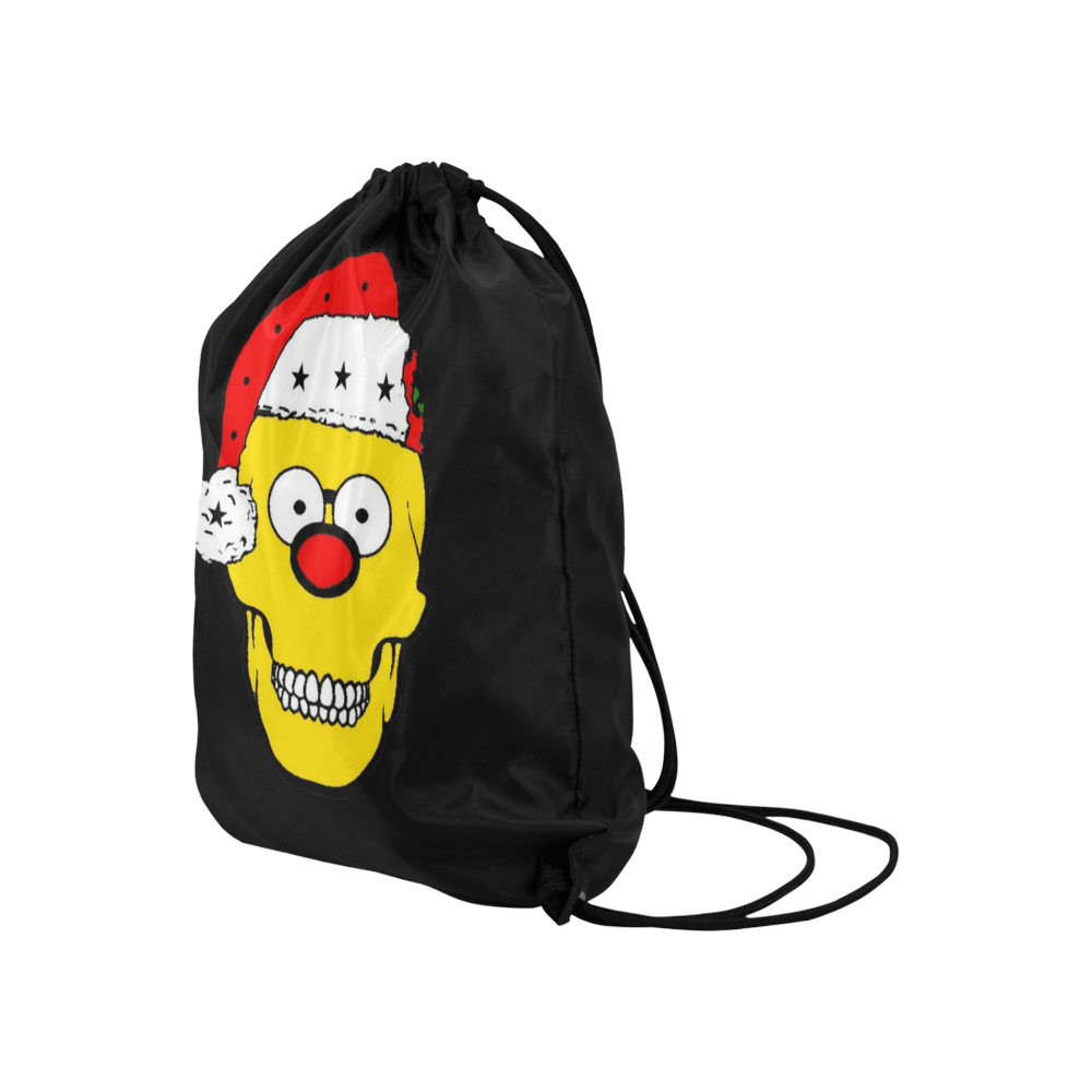 Christmas Skully by Popart Lover Large Drawstring Bag Model 1604 (Twin Sides)  16.5"(W) * 19.3"(H)
