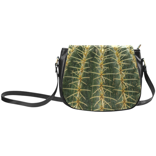 Photography Art - Cactus green yellow Classic Saddle Bag/Small (Model 1648)