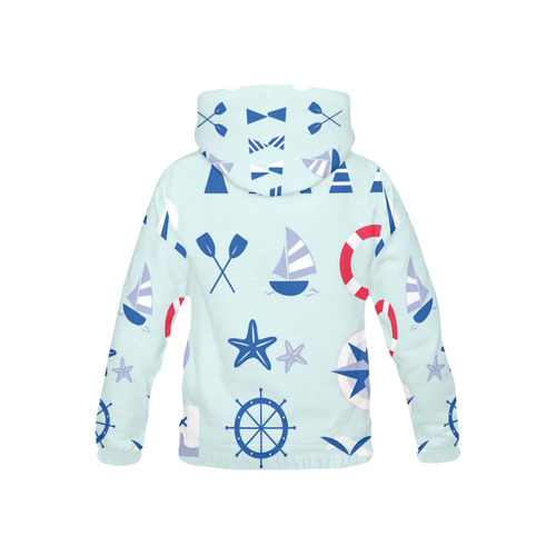 DESIGNERS woman MARE HOODIE / Full printed All Over Print Hoodie for Kid (USA Size) (Model H13)