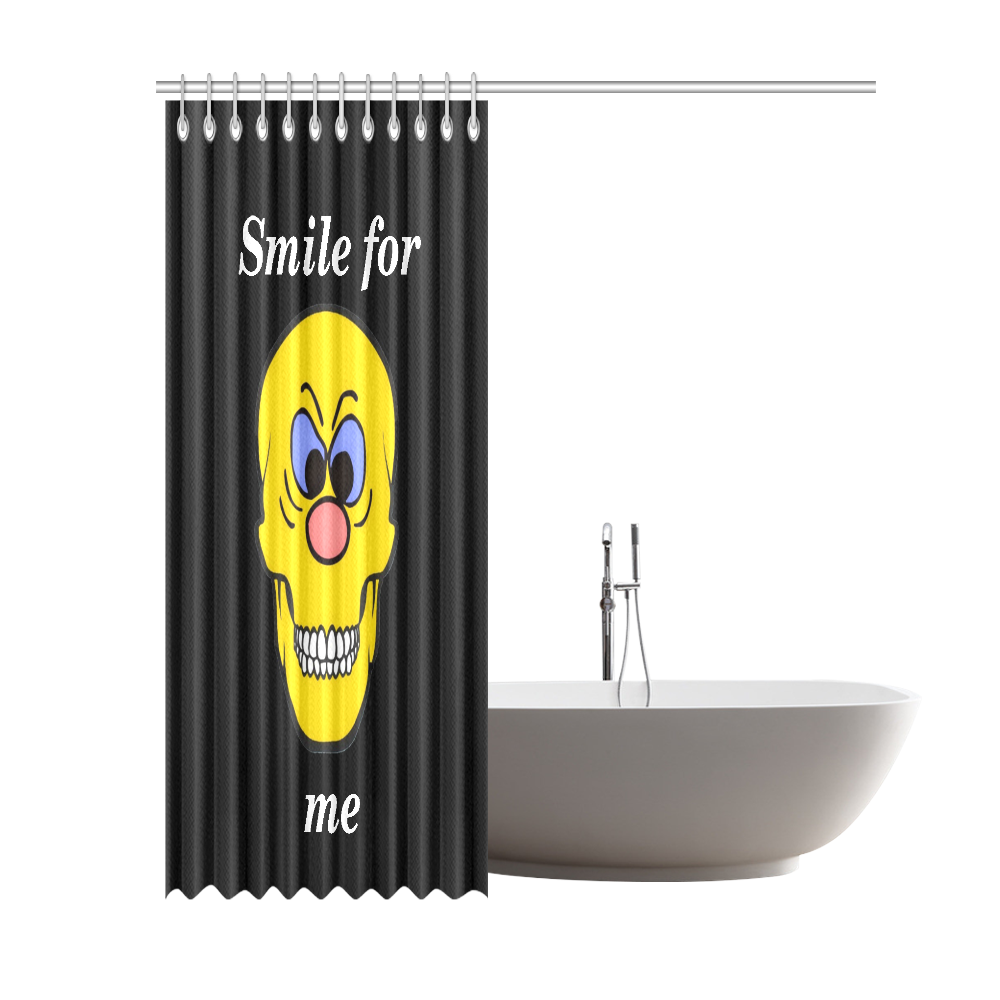 Smart Skully by Popart Lover Shower Curtain 69"x84"