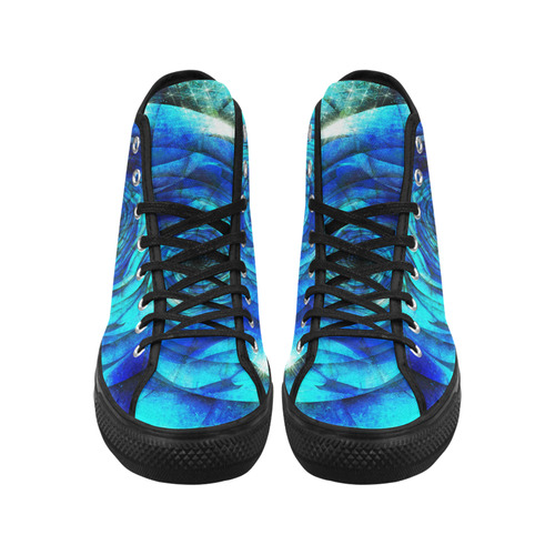 Galaxy Wormhole Spiral 3D - Jera Nour Vancouver H Men's Canvas Shoes (1013-1)