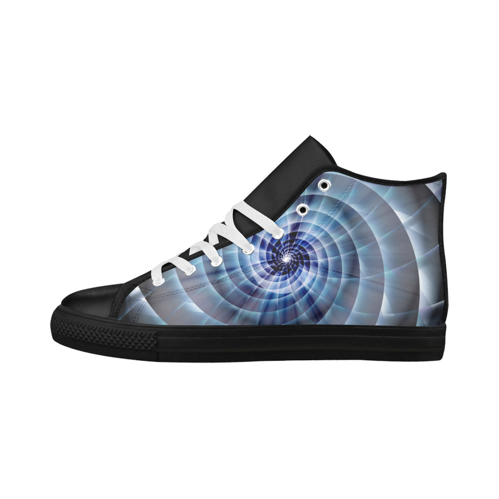 Spiral Eye 3D - Jera Nour Aquila High Top Microfiber Leather Men's Shoes/Large Size (Model 032)