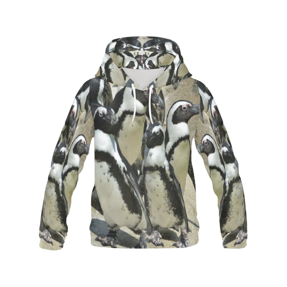 PENNGUINE All Over Print Hoodie for Women (USA Size) (Model H13)