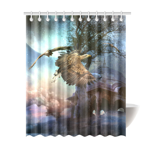 Awesome flying eagle Shower Curtain 69"x84"