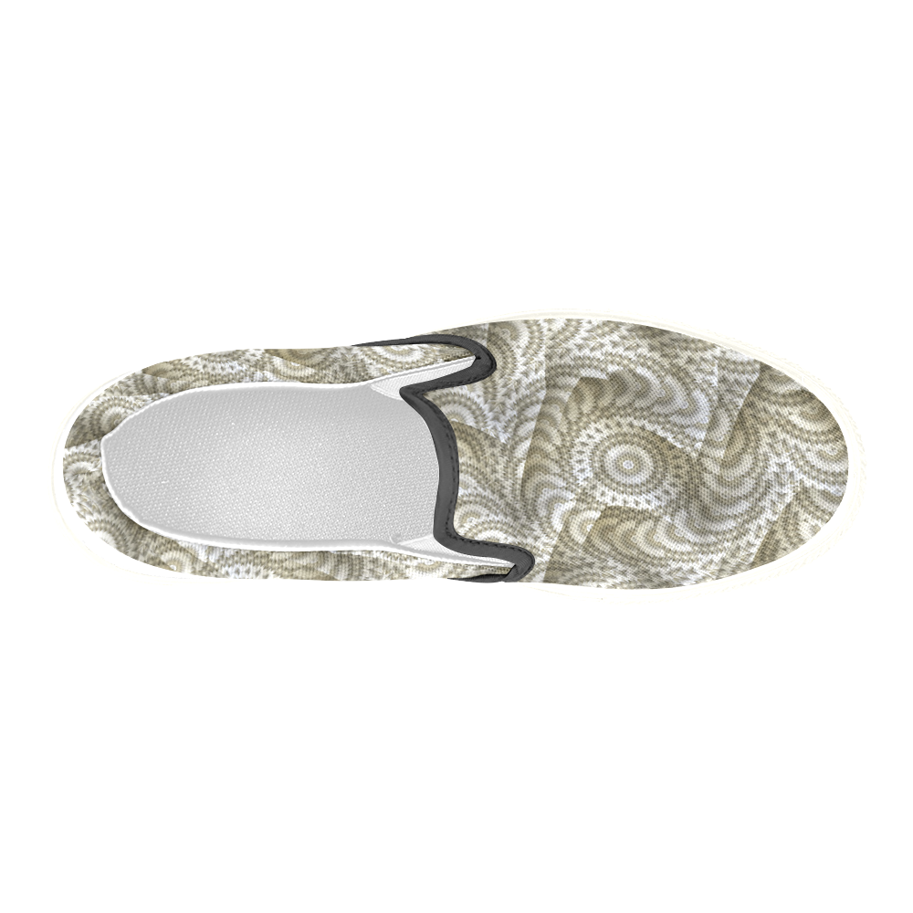 Batik Maharani #4A - Jera Nour Men's Slip-on Canvas Shoes (Model 019)