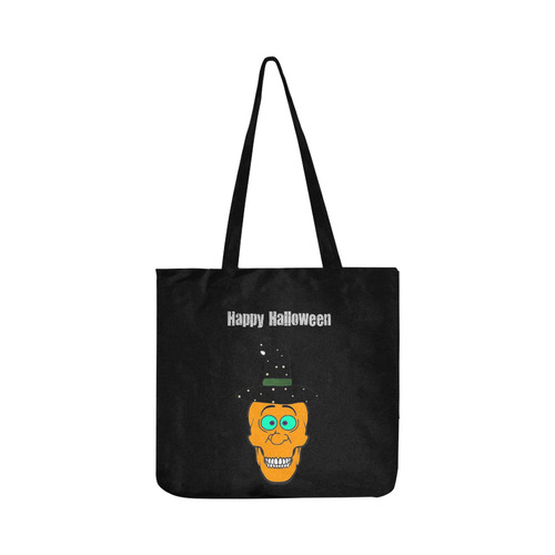 Pumkin Skully by Popart Lover Reusable Shopping Bag Model 1660 (Two sides)