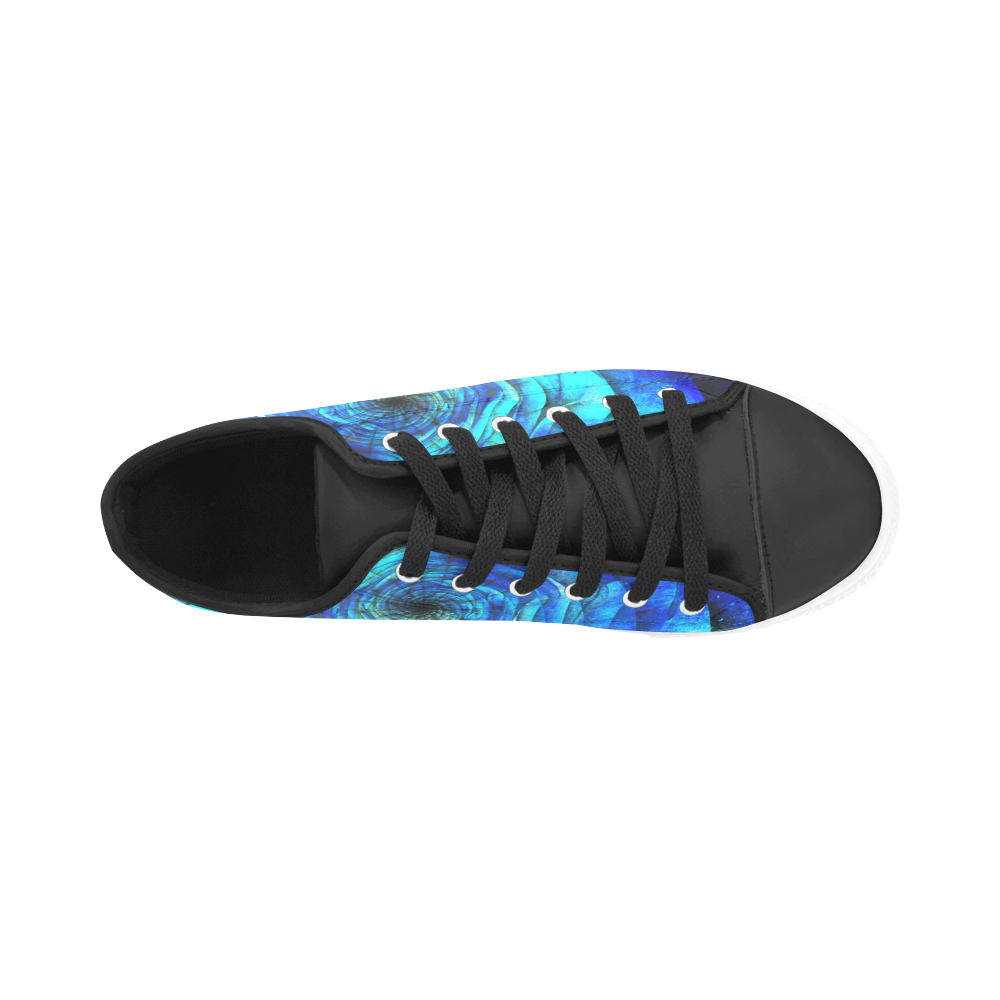 Galaxy Wormhole Spiral 3D - Jera Nour Aquila Microfiber Leather Men's Shoes (Model 031)