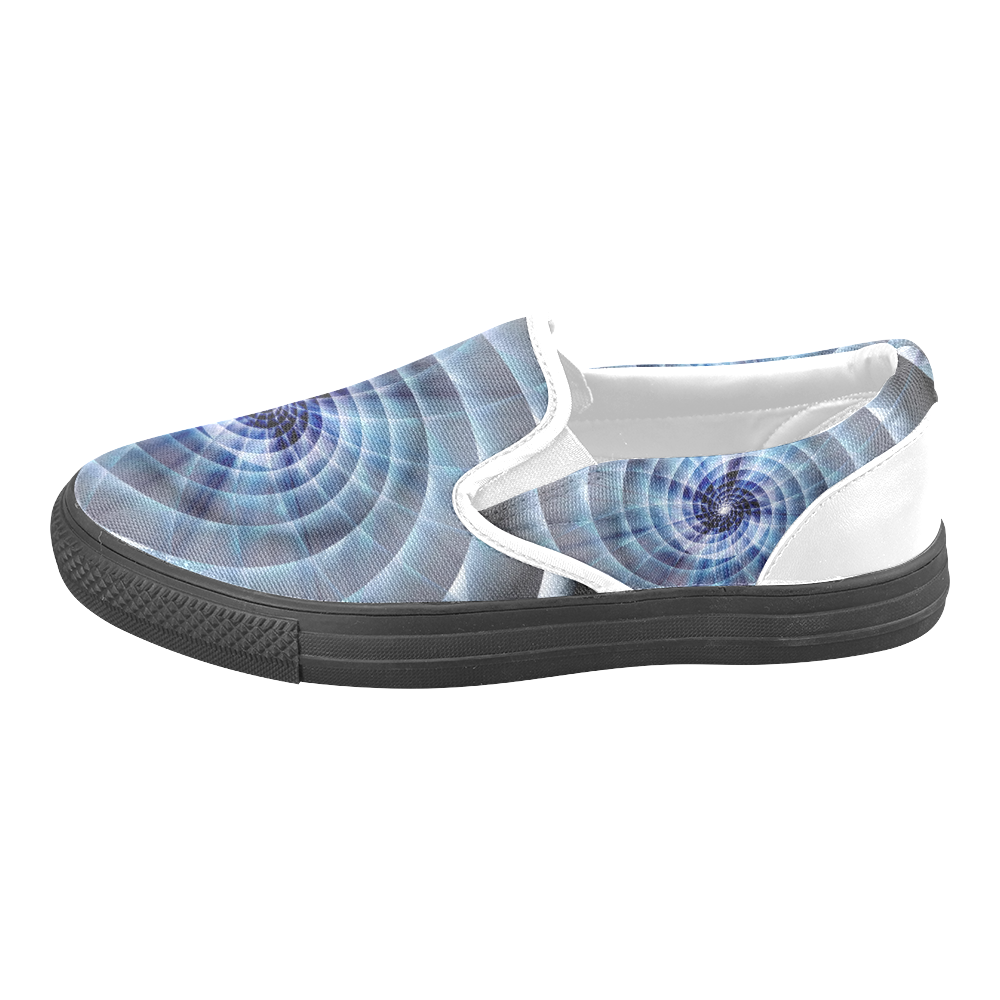 Spiral Eye 3D - Jera Nour Slip-on Canvas Shoes for Men/Large Size (Model 019)