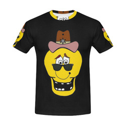 A Western Skully by Popart Lover All Over Print T-Shirt for Men (USA Size) (Model T40)