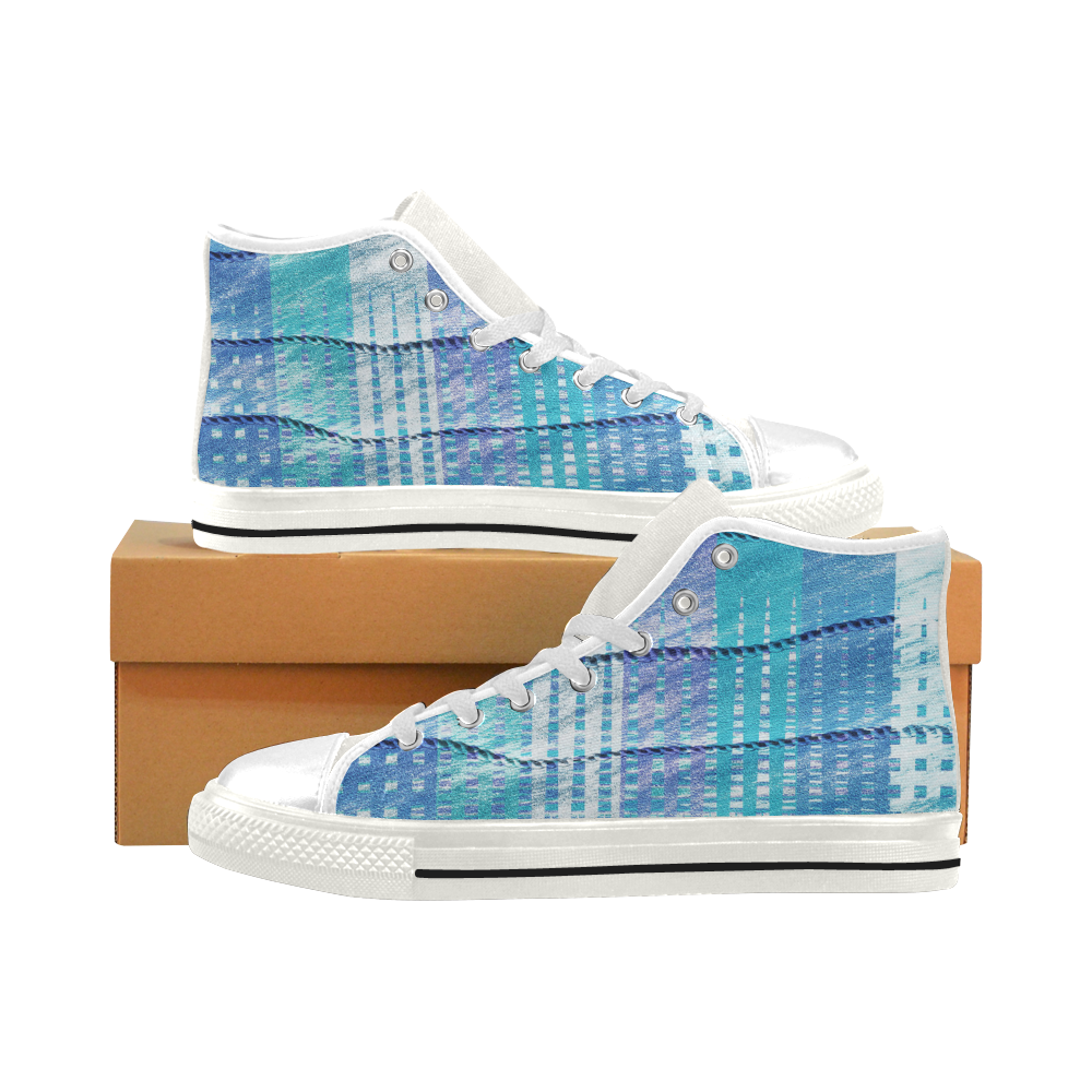 Batik Maharani #6 - Jera Nour Men’s Classic High Top Canvas Shoes (Model 017)