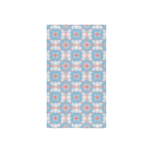 Blue Kaleidoscope Pattern Custom Towel 16"x28"