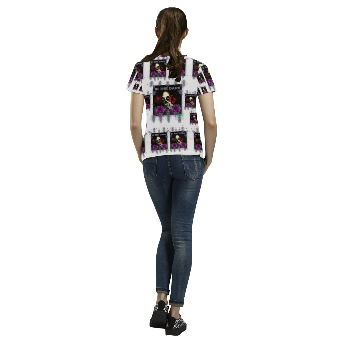 In The Dark 2 All Over Print T-Shirt for Women (USA Size) (Model T40)