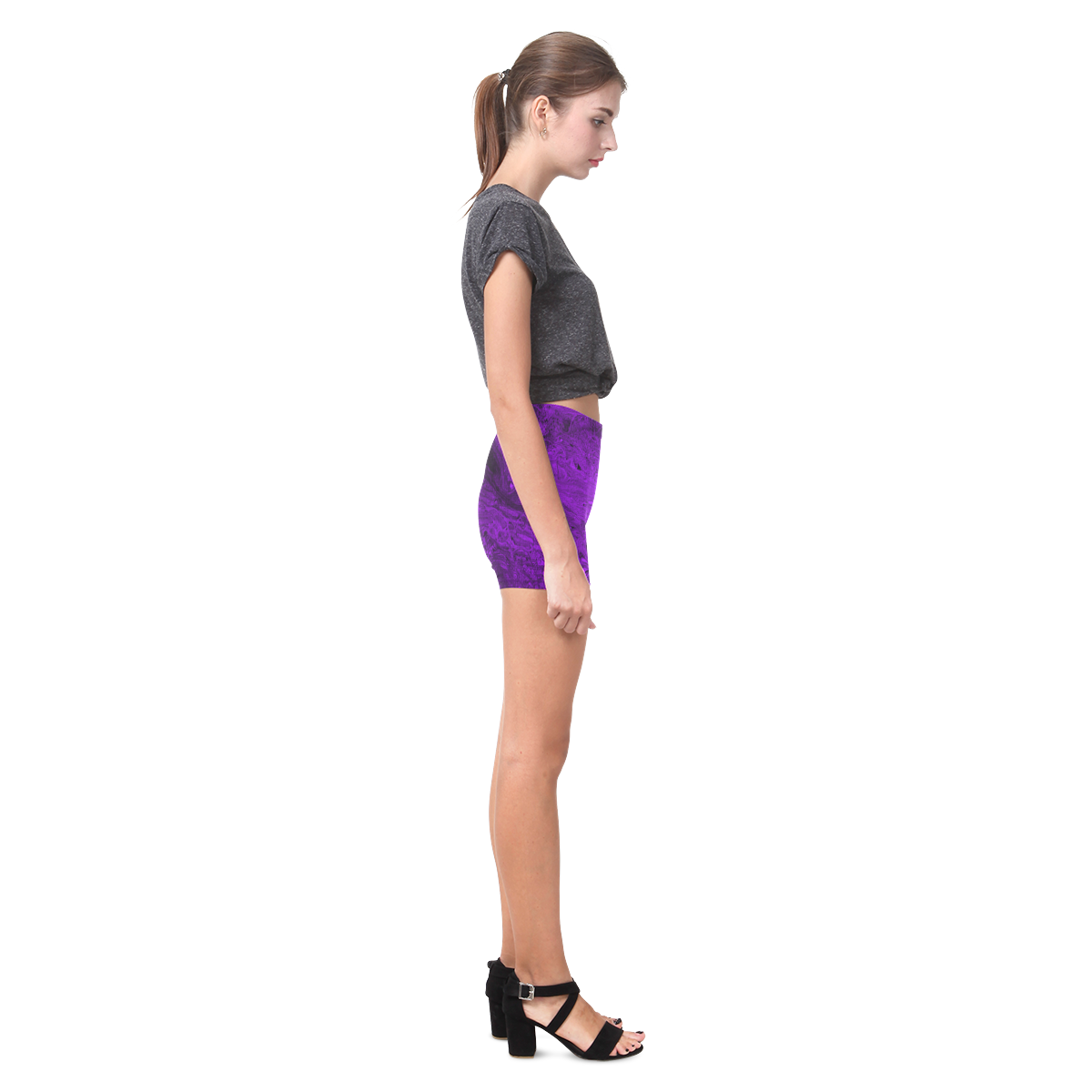 Secret Caves - Violet Briseis Skinny Shorts (Model L04)