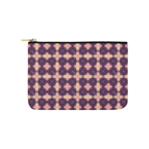 Purple Kaleidoscope Pattern Carry-All Pouch 9.5''x6''