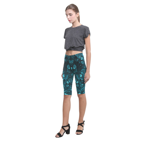 Ocean Dollars Blue Hestia Cropped Leggings (Model L03)