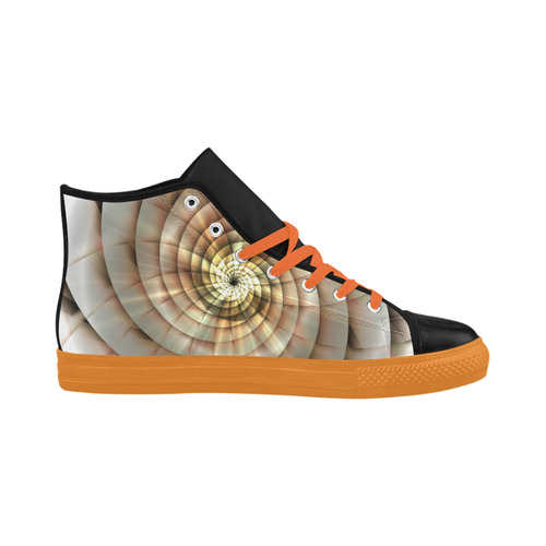 Spiral Eye 3D - Jera Nour Aquila High Top Microfiber Leather Men's Shoes (Model 032)