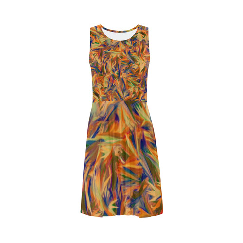 Modern abstract 21 F by JamColors Sleeveless Ice Skater Dress (D19)