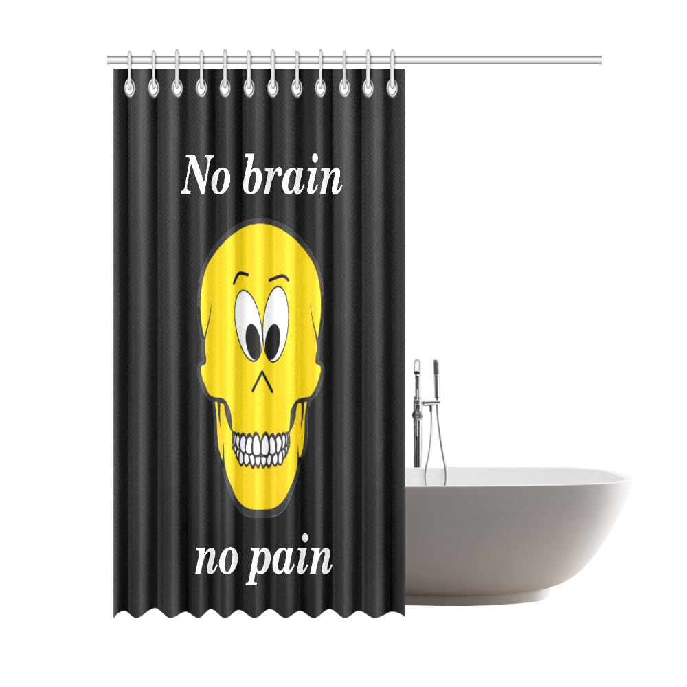 Fun Skully by Popart Lover Shower Curtain 69"x84"