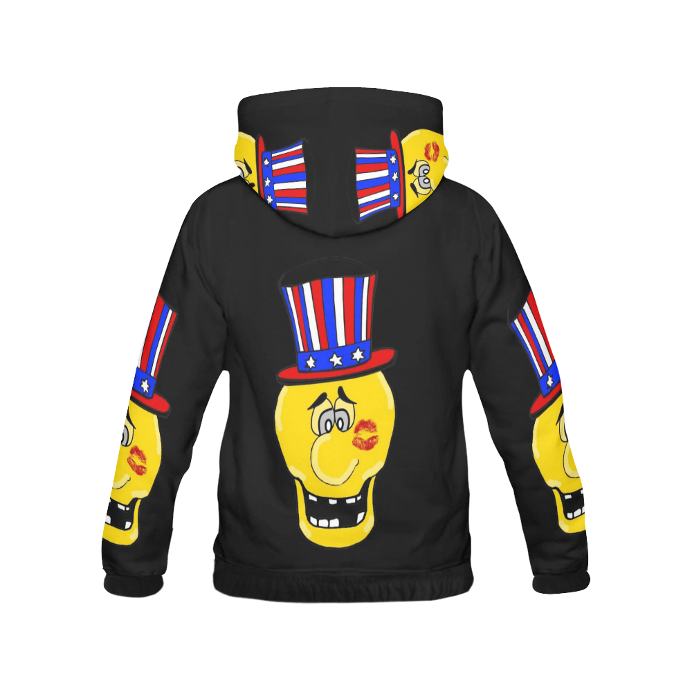 American Skully by Popart Lover All Over Print Hoodie for Men (USA Size) (Model H13)